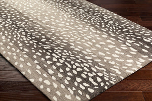 Livabliss Athena Hand Tufted Wool Area Rug Plush Medium Pile Modern Living Room Floor Light Gray, Bla 2'6" x 8' ATH5170-268
