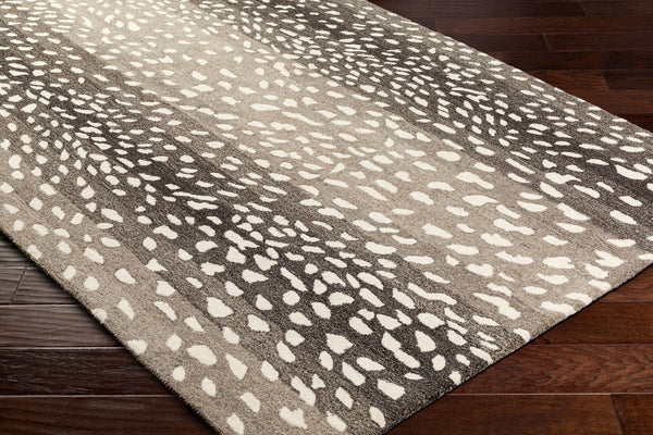 Livabliss Athena Hand Tufted Wool Area Rug Plush Medium Pile Modern Living Room Floor Light Gray, Bla 2'6" x 8' ATH5170-268