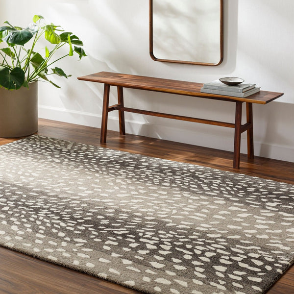 Livabliss Athena Hand Tufted Wool Area Rug Plush Medium Pile Modern Living Room Floor Light Gray, Bla 12' x 15' ATH5170-1215