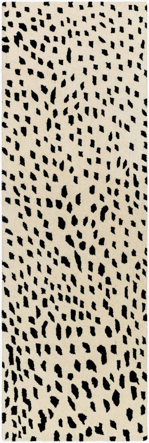 Livabliss Athena Hand Tufted Wool Area Rug Modern Pattern for Living Room or Dining Space Cream, Black 2'6" x 8' ATH5171-268