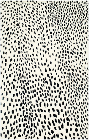 Livabliss Athena Hand Tufted Wool Area Rug Modern Pattern for Living Room or Dining Space Cream, Black 8' x 11' ATH5171-811