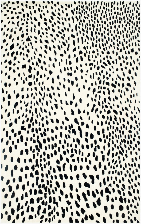 Livabliss Athena Hand Tufted Wool Area Rug Modern Pattern for Living Room or Dining Space Cream, Black 8' x 11' ATH5171-811