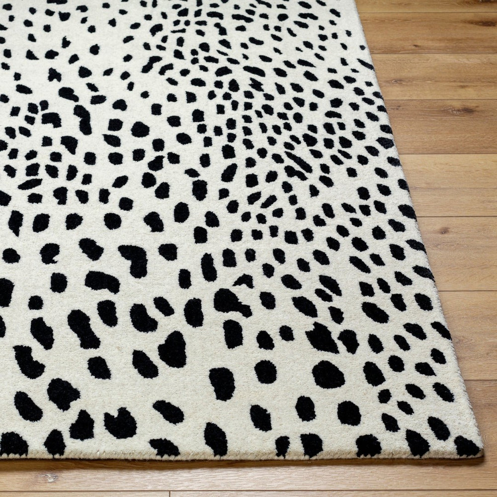 Livabliss Athena Hand Tufted Wool Area Rug Modern Pattern for Living Room or Dining Space Cream, Black 8' x 11' ATH5171-811
