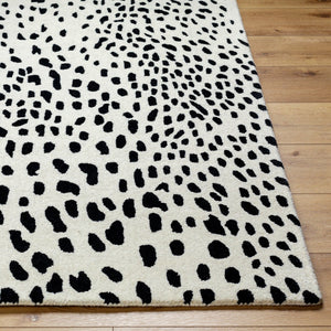 Livabliss Athena Hand Tufted Wool Area Rug Modern Pattern for Living Room or Dining Space Cream, Black 8' x 11' ATH5171-811