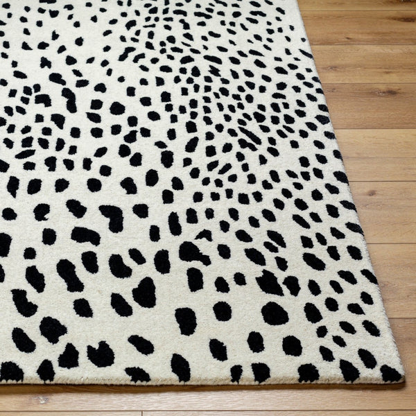 Livabliss Athena Hand Tufted Wool Area Rug Modern Pattern for Living Room or Dining Space Cream, Black 8' x 11' ATH5171-811