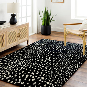 Livabliss Athena Hand-tufted Wool Area Rug Modern Geometric Design for Living or Dining Rooms Black, Cream 10' x 14' ATH5172-1014