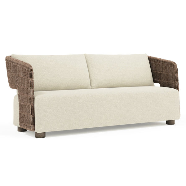 Bernhardt Bernhardt Maldives Outdoor Sofa Wicker Aluminum Frame Resort Patio Lounge Seating O2356D