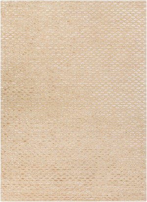 Surya Atlantis 2' X 3' Handmade Area Rug - Luxurious Viscose & Wool Blend, Durable, Modern Design For Home Beige Viscose,Wool Atl6041-913