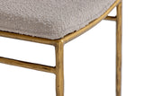 VIG Furniture Modrest Atlanta - Modern Beige Fabric & Brass Dining Chair VGMY-3739-BGE