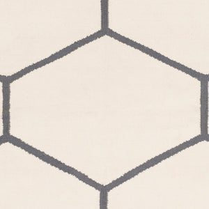 Surya Atrium 2'6" X 8' Handmade Cotton Rug - Modern Decor, Durable, No Pile, Spot Clean, One Year Warranty Light Gray Cotton Atm3009-268