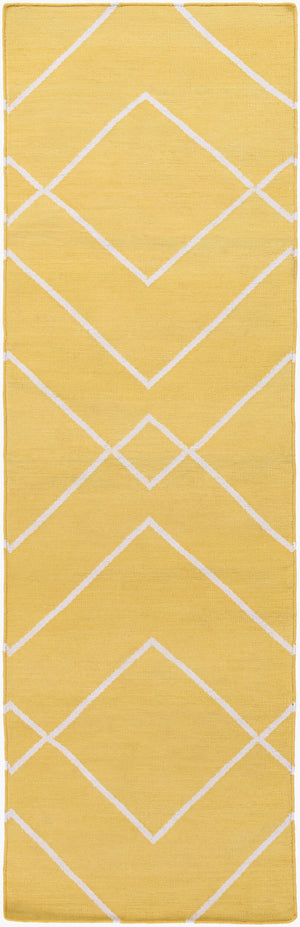 Surya Atrium 2'6" X 8' Handmade Cotton Rug - Modern Decor, Durable, No Pile, Spot Clean, One Year Warranty Tan Cotton Atm3032-268