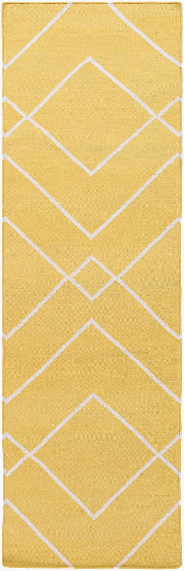 Surya Atrium 2'6" X 8' Handmade Cotton Rug - Modern Decor, Durable, No Pile, Spot Clean, One Year Warranty Tan Cotton Atm3032-268