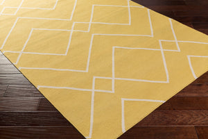 Surya Atrium 2'6" X 8' Handmade Cotton Rug - Modern Decor, Durable, No Pile, Spot Clean, One Year Warranty Tan Cotton Atm3032-268