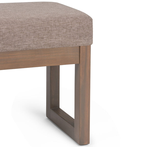 English Elm Milltown Small Ottoman Bench - Stylish Fawn Brown Footstool For Versatile Home Decor & Comfort B136P158199