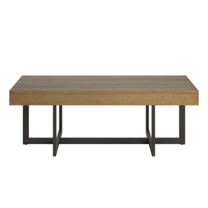 Homelegance By Top-Line Saskai Wood Finish Tables with Drawers Brown MDF