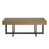 Homelegance By Top-Line Saskai Wood Finish Tables with Drawers Brown MDF