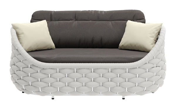 Coral Reef Loveseat Gray 704026 Zuo Modern