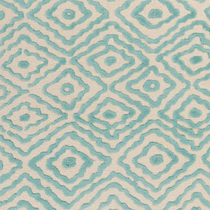 Surya Atlas Ats-1001 2' X 3' Handcrafted Wool Rug - Durable, Stylish, Perfect For Home Décor & Comfort Aqua Wool Ats1004-23