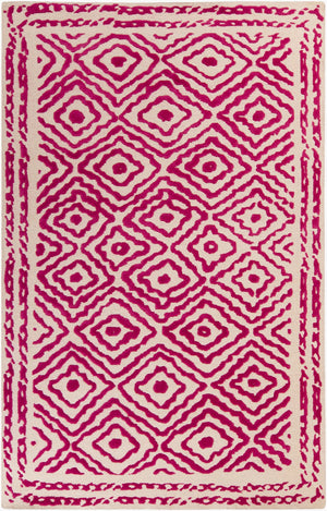 Surya Atlas Ats-1001 2' X 3' Handcrafted Wool Rug - Durable, Stylish, Perfect For Home Décor & Comfort Fuchsia Wool Ats1005-23