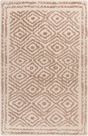 Surya Atlas Ats-1001 2' X 3' Handcrafted Wool Rug - Durable, Stylish, Perfect For Home Décor & Comfort Brown Wool Ats1006-3353
