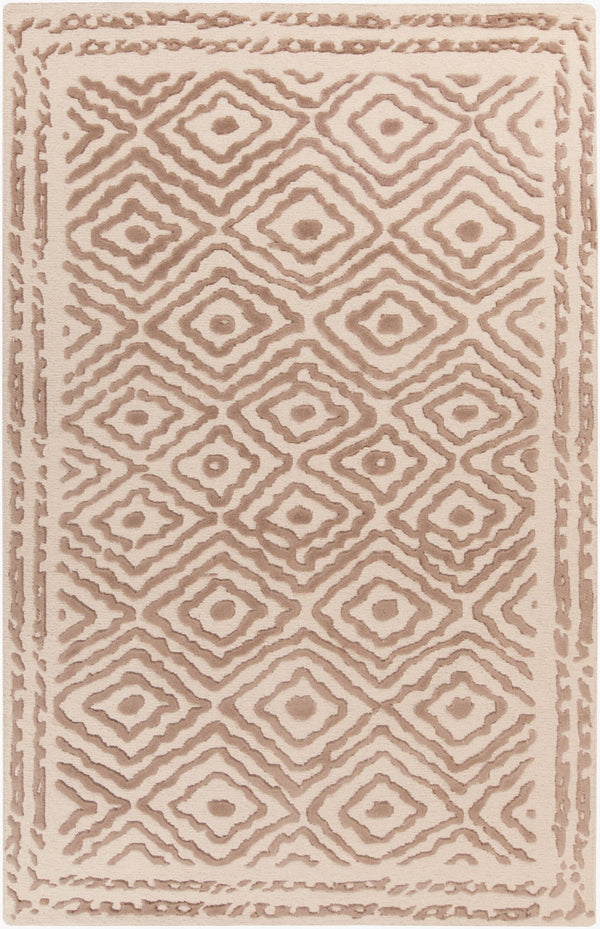Surya Atlas Ats-1001 2' X 3' Handcrafted Wool Rug - Durable, Stylish, Perfect For Home Décor & Comfort Brown Wool Ats1006-3353