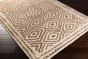 Surya Atlas Ats-1001 2' X 3' Handcrafted Wool Rug - Durable, Stylish, Perfect For Home Décor & Comfort Brown Wool Ats1006-3353