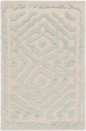 Surya Atlas Ats-1001 2' X 3' Handcrafted Wool Rug - Durable, Stylish, Perfect For Home Décor & Comfort Seafoam Wool Ats1007-3353