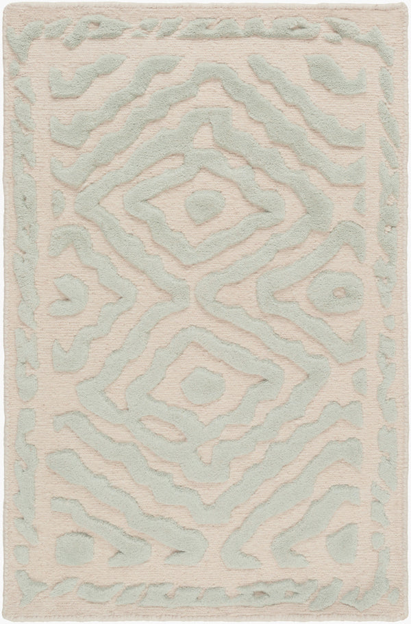 Surya Atlas Ats-1001 2' X 3' Handcrafted Wool Rug - Durable, Stylish, Perfect For Home Décor & Comfort Seafoam Wool Ats1007-3353