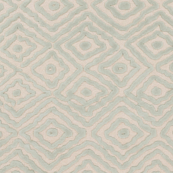 Surya Atlas Ats-1001 2' X 3' Handcrafted Wool Rug - Durable, Stylish, Perfect For Home Décor & Comfort Seafoam Wool Ats1007-3353
