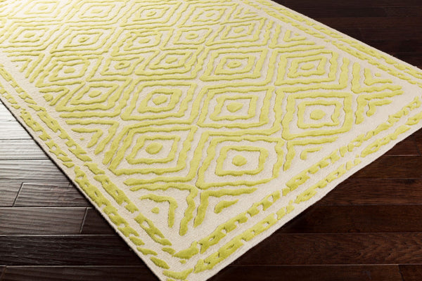 Surya Atlas Ats-1001 2' X 3' Handcrafted Wool Rug - Durable, Stylish, Perfect For Home Décor & Comfort Mustard Wool Ats1008-23
