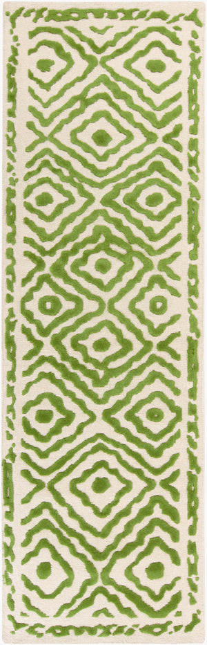 Surya Atlas Ats-1001 2' X 3' Handcrafted Wool Rug - Durable, Stylish, Perfect For Home Décor & Comfort Grass Green Wool Ats1009-268