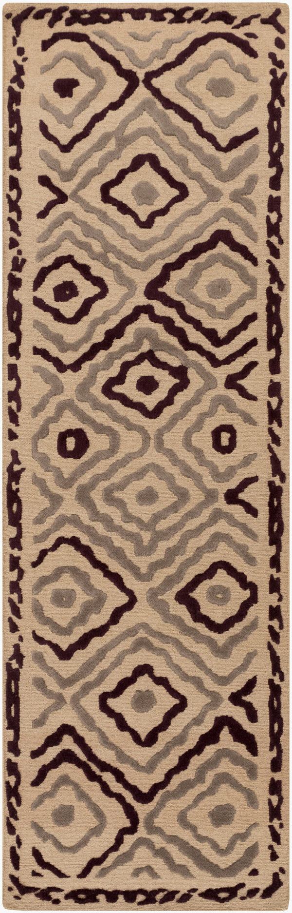 Surya Atlas Ats-1001 2' X 3' Handcrafted Wool Rug - Durable, Stylish, Perfect For Home Décor & Comfort Taupe Wool Ats1011-268