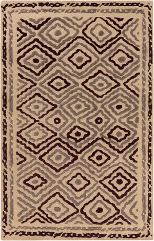 Surya Atlas Ats-1001 2' X 3' Handcrafted Wool Rug - Durable, Stylish, Perfect For Home Décor & Comfort Taupe Wool Ats1011-3353