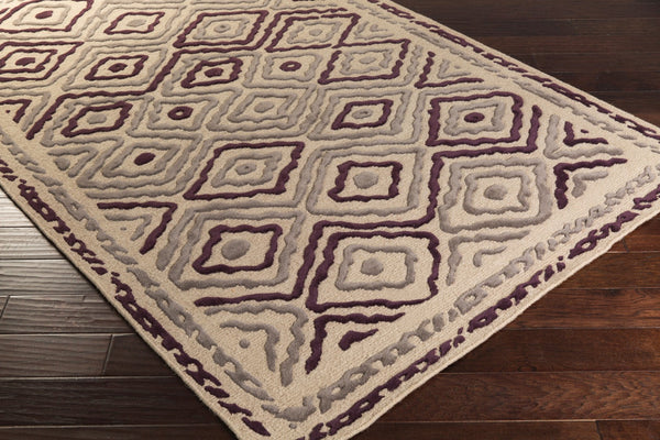 Surya Atlas Ats-1001 2' X 3' Handcrafted Wool Rug - Durable, Stylish, Perfect For Home Décor & Comfort Taupe Wool Ats1011-3353