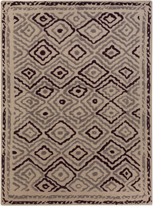 Surya Atlas Ats-1001 2' X 3' Handcrafted Wool Rug - Durable, Stylish, Perfect For Home Décor & Comfort Taupe Wool Ats1011-811