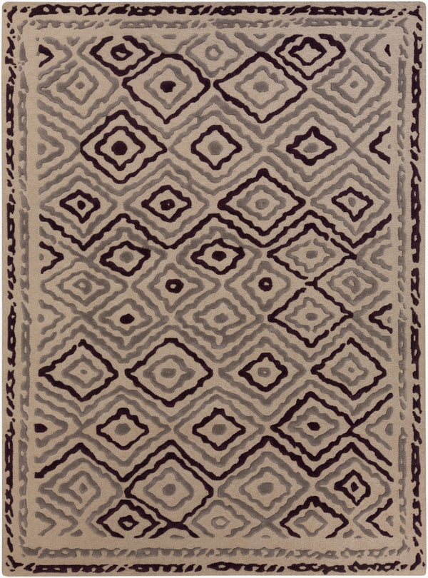 Surya Atlas Ats-1001 2' X 3' Handcrafted Wool Rug - Durable, Stylish, Perfect For Home Décor & Comfort Taupe Wool Ats1011-811
