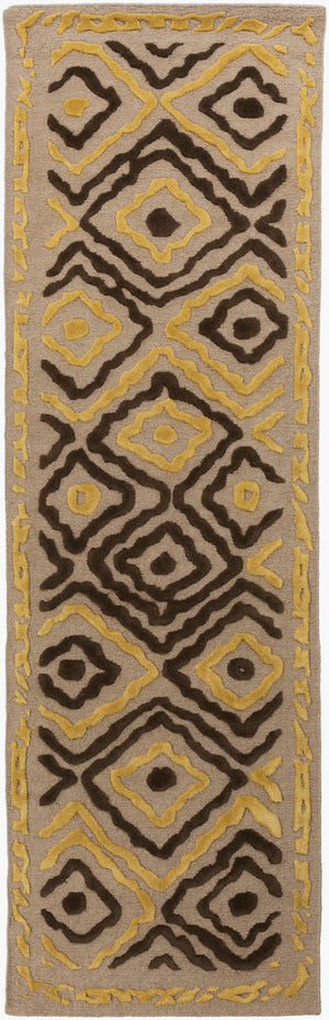 Surya Atlas Ats-1001 2' X 3' Handcrafted Wool Rug - Durable, Stylish, Perfect For Home Décor & Comfort Light Gray Wool Ats1012-268