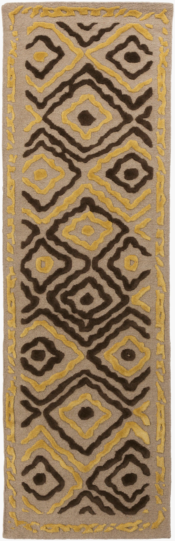 Surya Atlas Ats-1001 2' X 3' Handcrafted Wool Rug - Durable, Stylish, Perfect For Home Décor & Comfort Light Gray Wool Ats1012-268