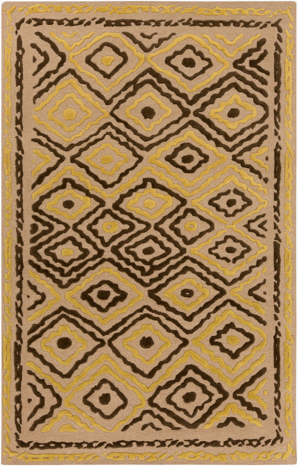 Surya Atlas Ats-1001 2' X 3' Handcrafted Wool Rug - Durable, Stylish, Perfect For Home Décor & Comfort Light Gray Wool Ats1012-811