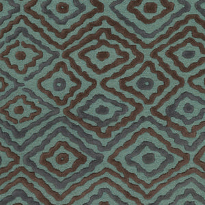 Surya Atlas Ats-1001 2' X 3' Handcrafted Wool Rug - Durable, Stylish, Perfect For Home Décor & Comfort Teal Wool Ats1013-811