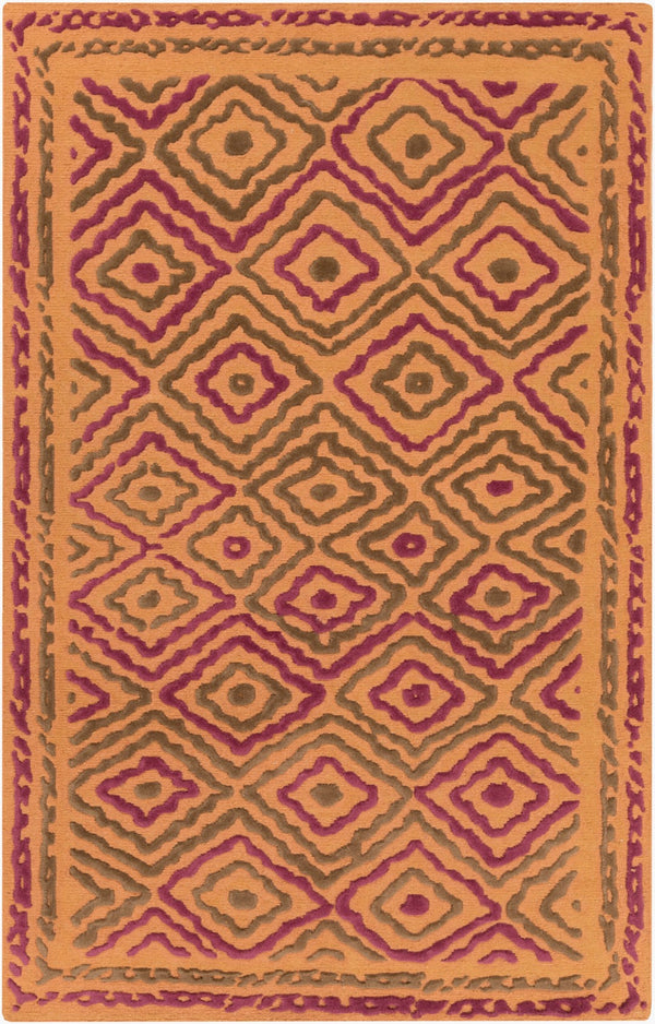 Surya Atlas Ats-1001 2' X 3' Handcrafted Wool Rug - Durable, Stylish, Perfect For Home Décor & Comfort Camel Wool Ats1014-3353