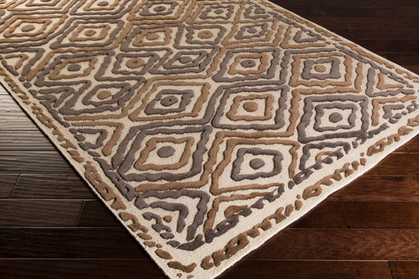 Surya Atlas Ats-1001 2' X 3' Handcrafted Wool Rug - Durable, Stylish, Perfect For Home Décor & Comfort Charcoal Wool Ats1016-268