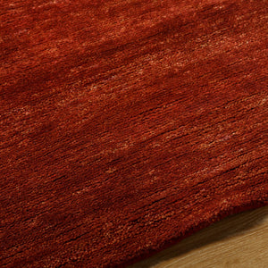 Surya Astana Handmade Wool Rug 2' X 3' - Rustic Charm For Farmhouse Décor, Soft & Durable, Easy Care! Mahogany Wool Att2302-23