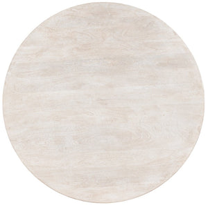 Hooker Furniture Commerce Madison Round Dining Table With Sculptural Pedestal, Solid Mango Wood, Durable Finish Whites/Creams/Beiges 7228-75005-02