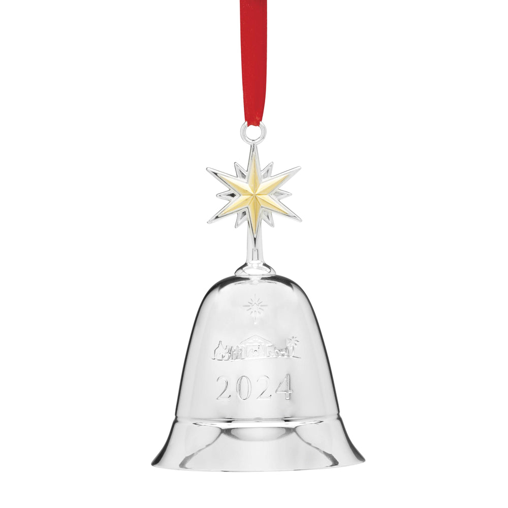 Lenox 2024 Annual Musical Bell Ornament Metallic, SLVR PLATE METAL 896168