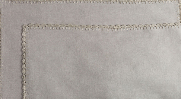 Surya Audrey 8" X 8" Cozy Bedding Swatch - Rustic Cotton & Linen Charm For Inviting Home Decor Style Taupe Cotton,Linen,Cotton,Linen Aud4000-sw