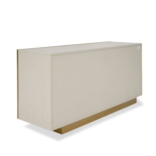 VIG Furniture Modrest Auer - Mid-Century Modern Cream Ash + Gold Buffet VGGMW-1603A-CRM