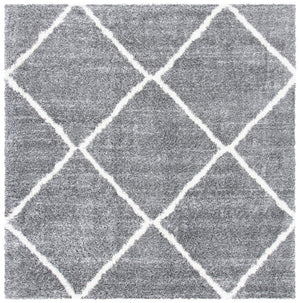 Safavieh August500 Power Loomed Shag Rug Light Grey / Ivory AUG531F-4