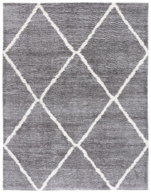 Safavieh August500 Power Loomed Shag Rug Light Grey / Ivory AUG531F-4