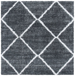 Safavieh August500 Power Loomed Shag Rug Dark Grey / Ivory AUG531G-8